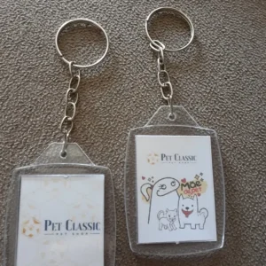 Chaveiro acrílico 3x4 personalizados