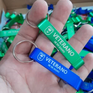 Chaveiro metal pé de galinha personalizado