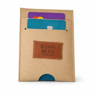 porta cartão couro sintetico