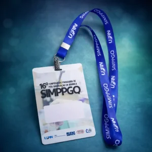 Cordão para crachá personalizado com sua logo