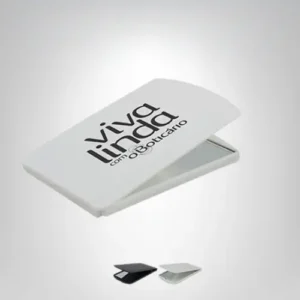 espelho de bolsa branco