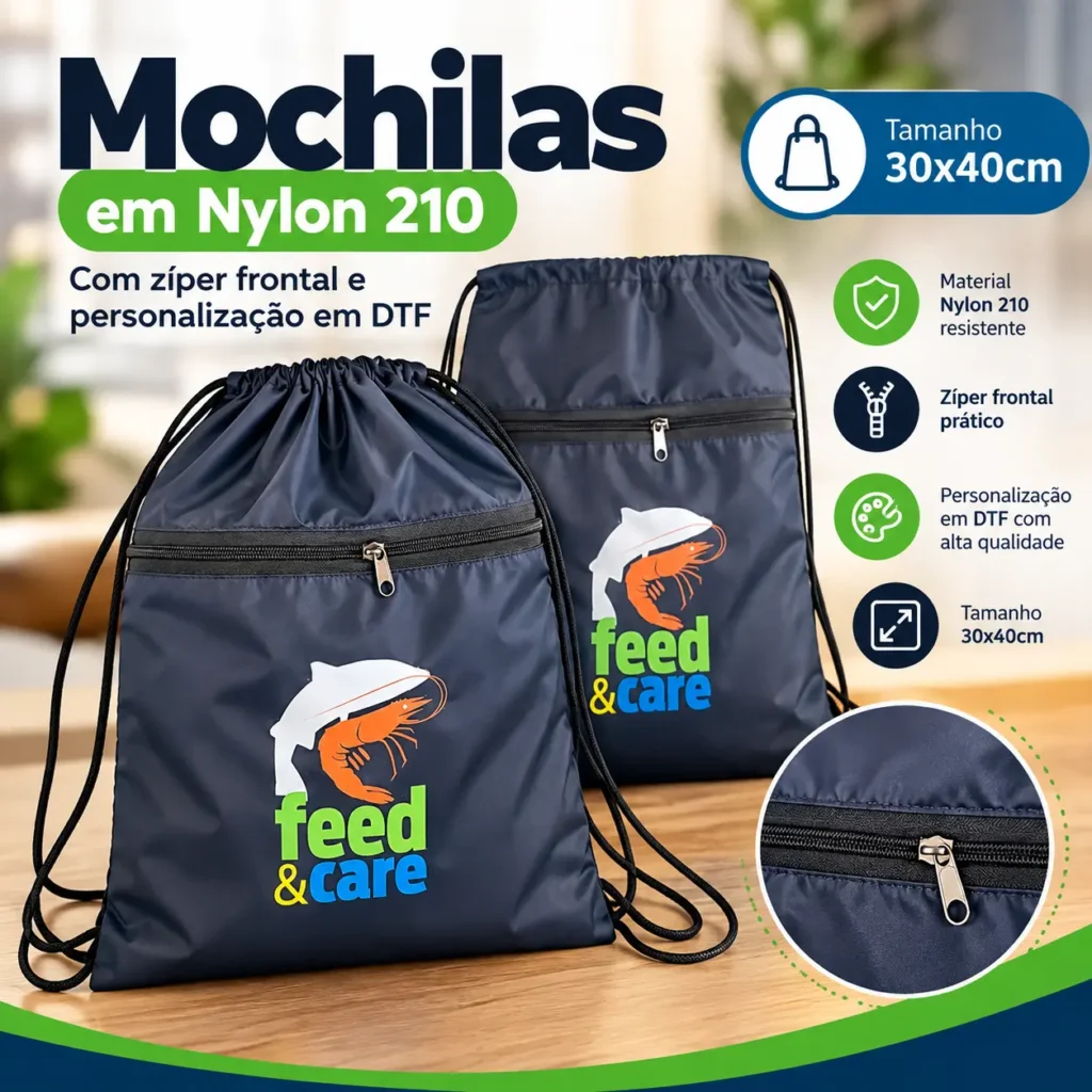 mochila em nyllon